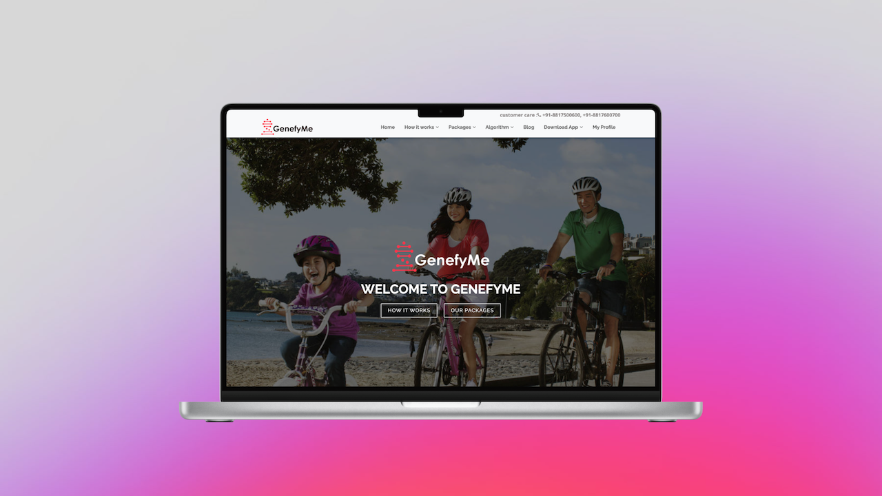 GeneFyme Medical Report Platform Interface